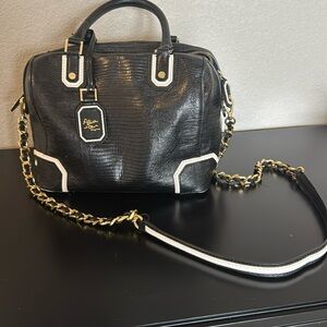 Alice + Olivia Lizard Embossed Shoulder Bag